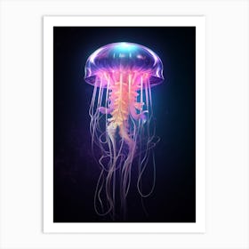 Comb Jellyfish Swimming 6 Art Print