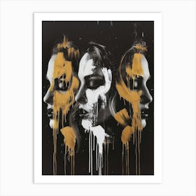 Gold Skulls Art Print