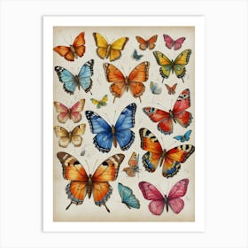 Butterflies Art Print