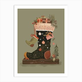 Joyful Stockings Ll Art Print