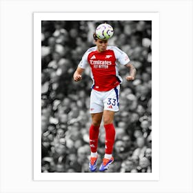 Riccardo Calafiori Of Arsenal Art Print