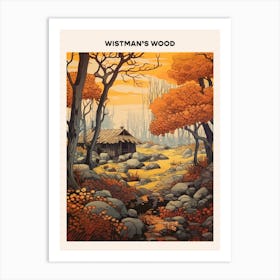 Wistman S Wood Midcentury Travel Poster Art Print