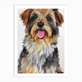 Norwich Terrier 4 Watercolour Dog Art Print