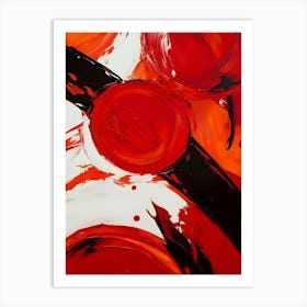 Abstract Red Abstract Painting Art Print