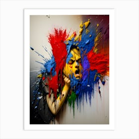 Splatter Painting~ Escape Clause ~ Reimagined Art Print