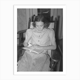 Daughter Of Rehabilitation Borrower In Kimble County, Texas, With Funds That Her Father Borrowed From Fsa (Farm Art Print