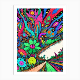 Psychedelic Painting, Psychedelic Art, Psychedelic Art, Psychedelic Art, Psychedelic Art, Art Print