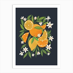 Citrus Burst Art Print