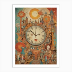 Clock Of The World 1 Art Print