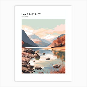 Lake District National Park England 1 Hiking Trail Landscape Poster Art Print