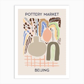 Beijing Pottery Market Art Print