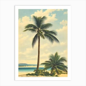 Shoal Bay Anguilla Vintage Art Print