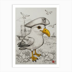 Sailor Bird 1 Art Print