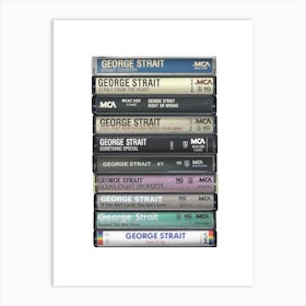 George Strait - Albums - Cassette Print Art Print