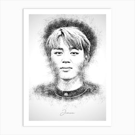 Jimin Bts Art Print