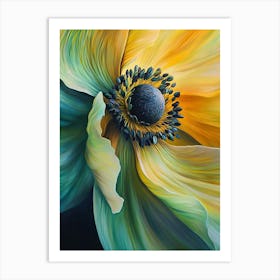 Yellow Poppy Flower 1 Art Print