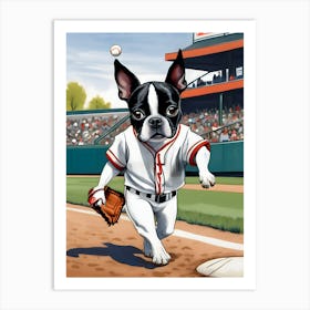 Boston Terrier-Reimagined 19 Art Print