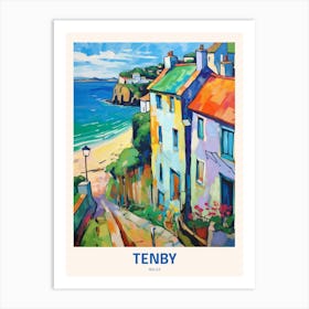 Tenby Wales 2 Uk Travel Poster Art Print