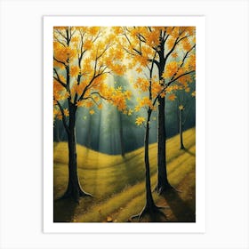 Autumn Trees 5 Art Print