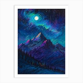 Aurora Night Sky 1 Art Print