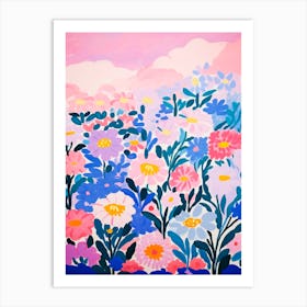 Wild Flower Field Art Print