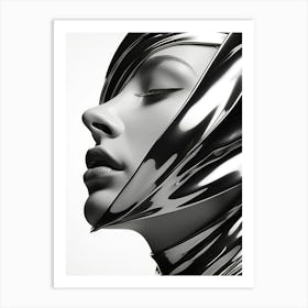 Futuristic Woman Art Print