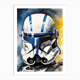 Captain Rex Star Wars Painting (22) Art Print
