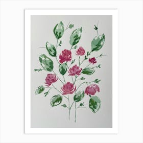 Pink Roses Art Print