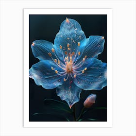 Blue Flower Art Print