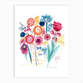 Loose Floral Group Art Print