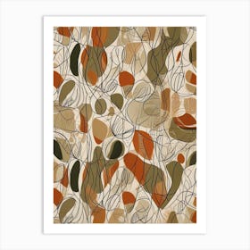 Mid Century Modern Pattern Art Print (8) Art Print