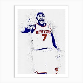 Carmelo Anthony New York Knicks Art Print
