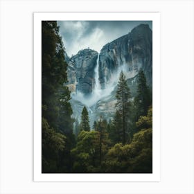 Waterfall Forest (30) Art Print