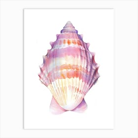 Watercolor Seashell 8 Art Print