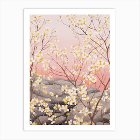 Gypsophila Babys Breath 7 Flower Painting Art Print