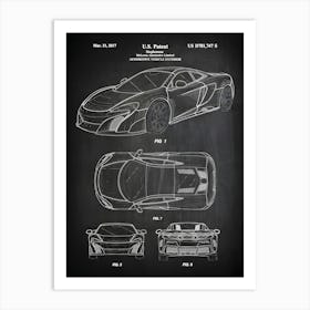 Sport Car Patent Print Car Decor Car Art Car Poster Classic Car Wall Art Sports Car Car Blueprint Vc7471 Art Print