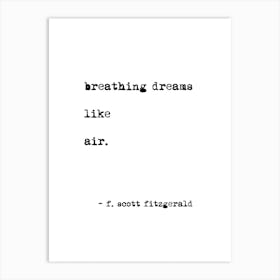 Breathing Dreams By Scott Fitzgerald Art Print