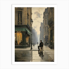 Paris Street Scene 1 Art Print