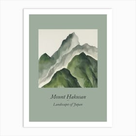 Landscapes Of Japan Mount Hakusan 88 Art Print