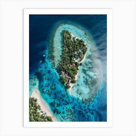 Island In The Maldives 4 Art Print