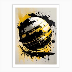 Abstract Splatter Painting Art Print