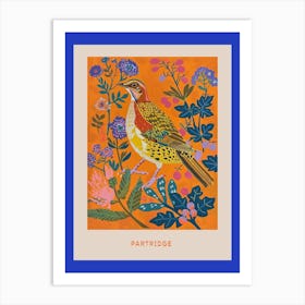 Spring Birds Poster Partridge 1 Art Print