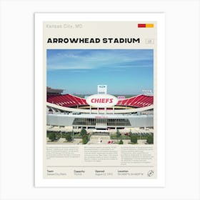 Kansas City - Arrowhead Stadium Art Print