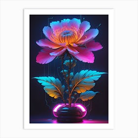 Cyber Flora Unveiled Art Print
