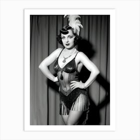 Burlesque Dancer Of The 1920s ~ Reimagined 6 Art Print