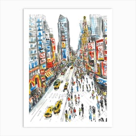 Times Square Manhattan NY EEUU Art Print