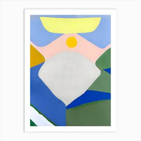 'Sunrise' Abstract Painting Art Print