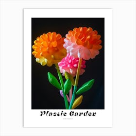 Bright Inflatable Flowers Poster Globe Amaranth 1 Art Print