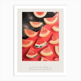 Art Deco Watermelon 2 Poster Art Print