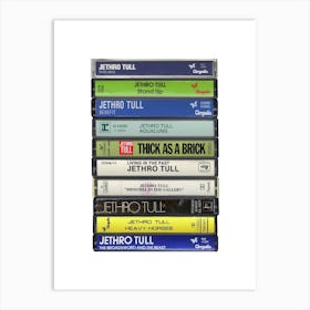 Jethro Tull - Albums - Cassette Print Art Print